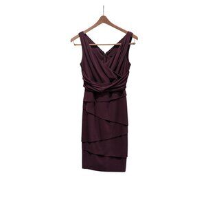 White House Black Market 6 Petite Plum Cocktail Dress